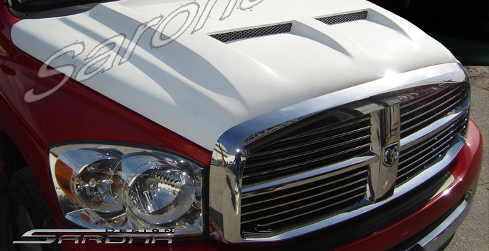 Custom Dodge Ram Pick Up Hood  Truck (2002 - 2008) - $970.00 (Manufacturer Sarona, Part #DG-001-HD)